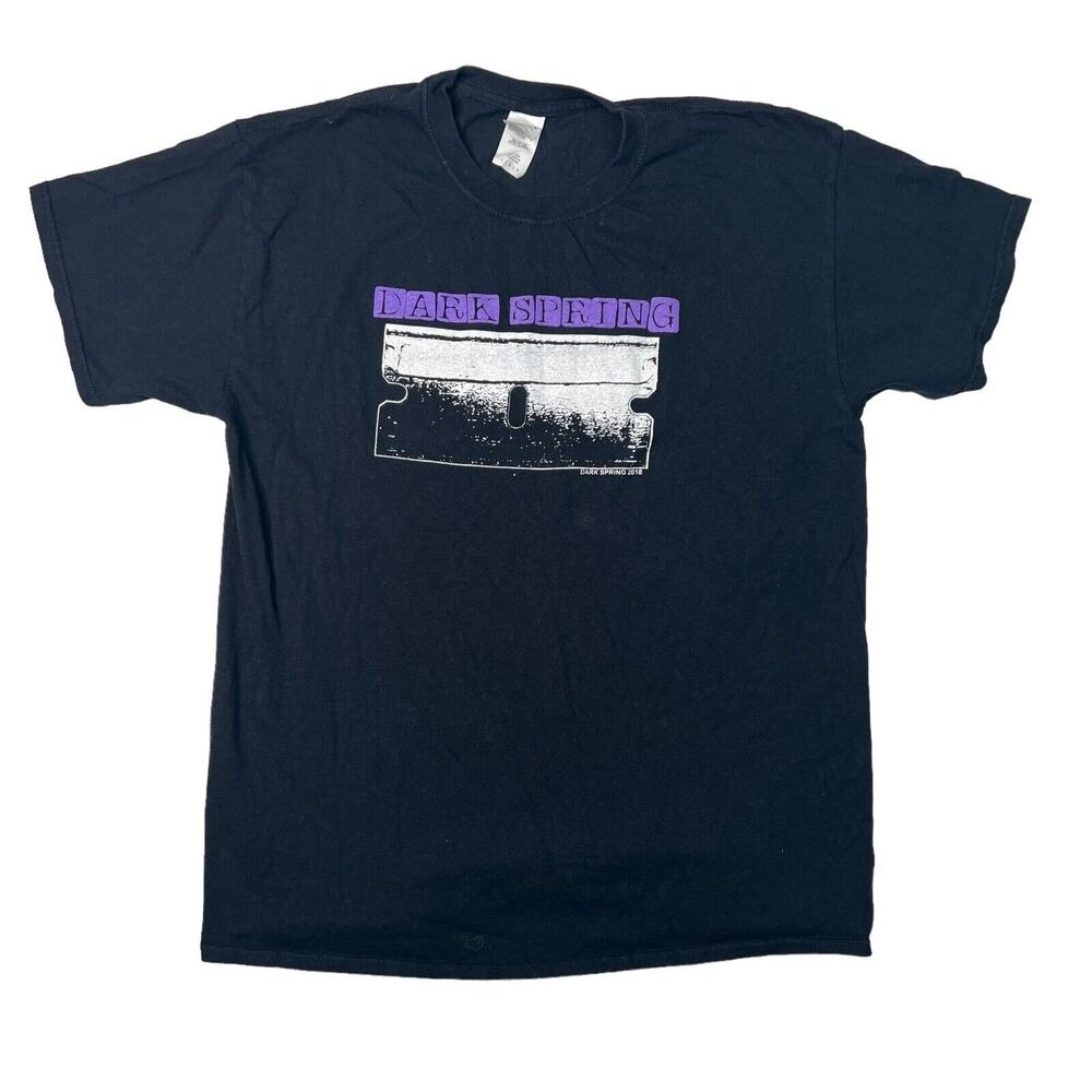 Dark Spring 2018 Tee T-Shirt Band Tour Black Gildan Adult L Large